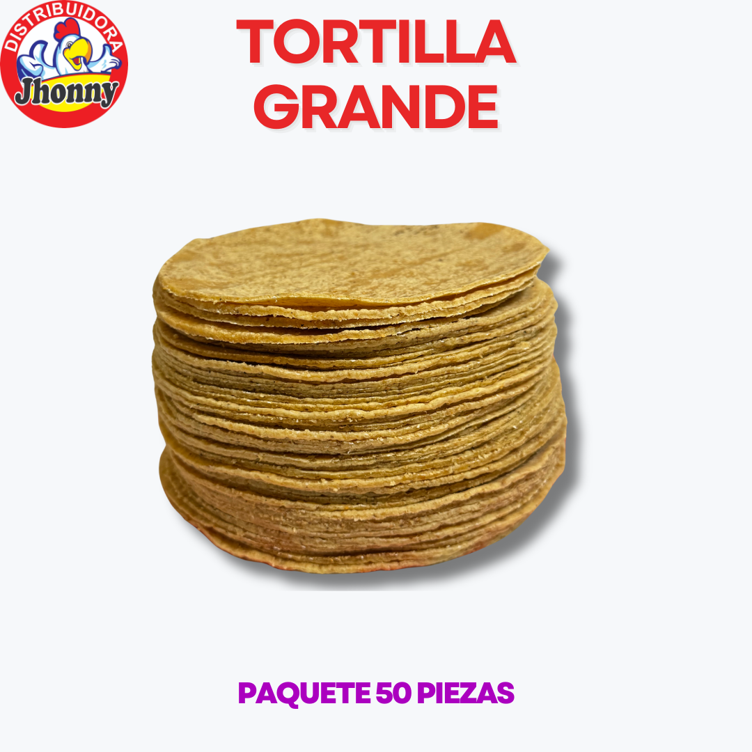 TORTILLA GRANDE SIBERIA 50 PIEZAS